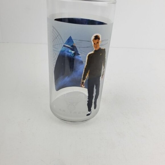 STAR TREK Movie Burger King Drink Soda Glass 24th Century  Captain Kirk 2008 - Picture 1 of 7
